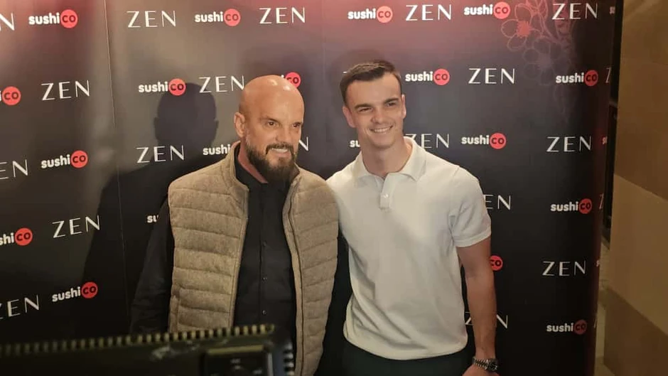 Boban Rajović sa sinom