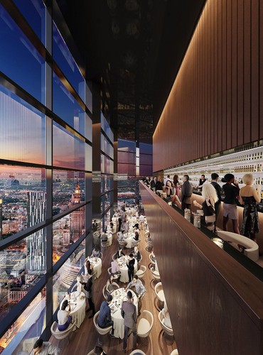 Na szczycie wieżowca Varso znajdzie się jeden z najwyżej położonych w Europie tarasów widokowych. Warszawiacy będą mogli podziwiać panoramę miasta z wysokości 230 m.