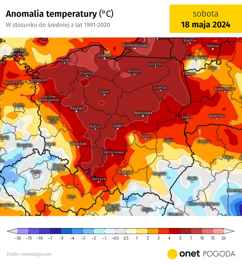W większości Polski nadal będzie dużo cieplej niż zwykle o tej porze