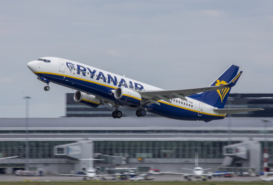 Flota Ryanaira składa się wyłącznie z Boeingów 737-800