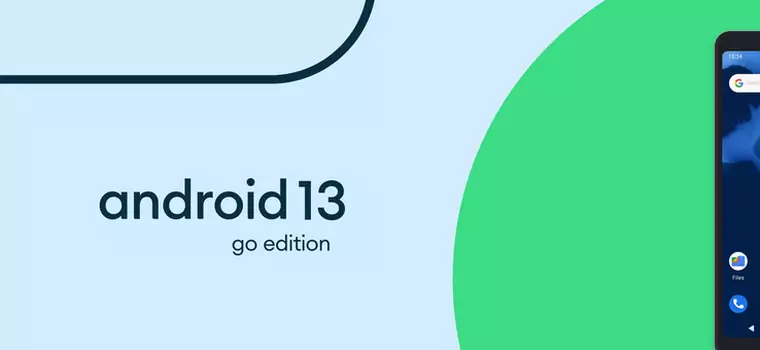 Android 13 Go Edition zapowiedziany. Google prezentuje nowości