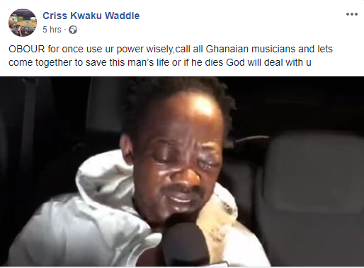 Criss Waddle's facebook post 