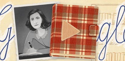 Anne Frank upamiętniona w Google Doodle. 75 lat temu ukazał się jej dziennik