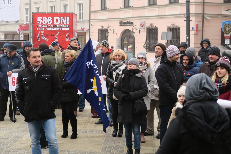 Protest listonoszy w Lublinie