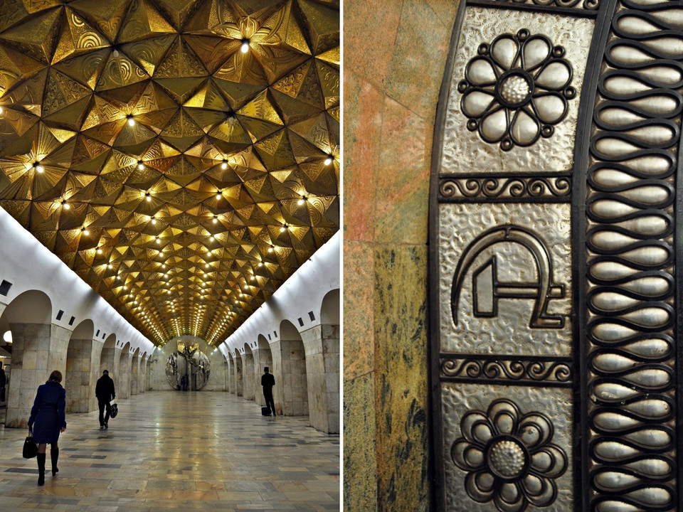 Moskiewskie metro, czyli szary człowiek na pałacach