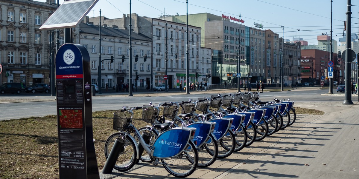 Łodzianie bardzo chętnie wypożyczali rowery kiedy mieli taką możliwość