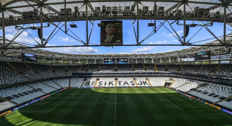 The home of Besiktas in Istanbul, where Liverpool and Chelsea clash in the Super Cup on Wednesday