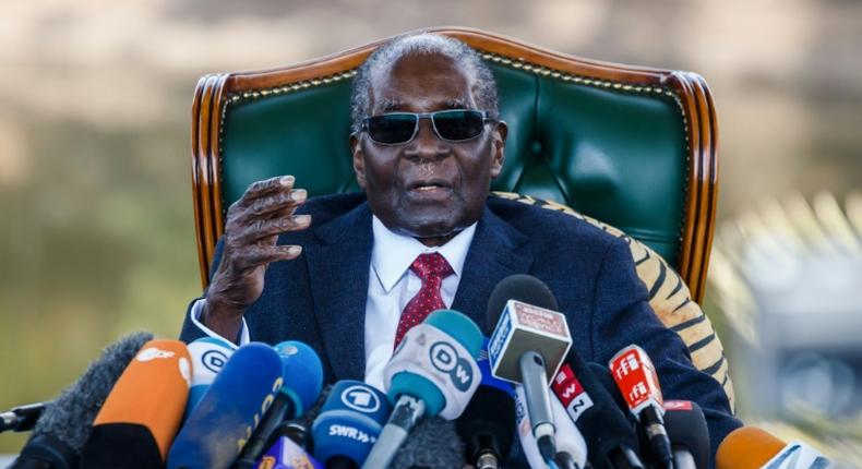 Former Zimbabwean President Robert Mugabe was toppled from 37 years in power in November 2017 following a brief military takeover