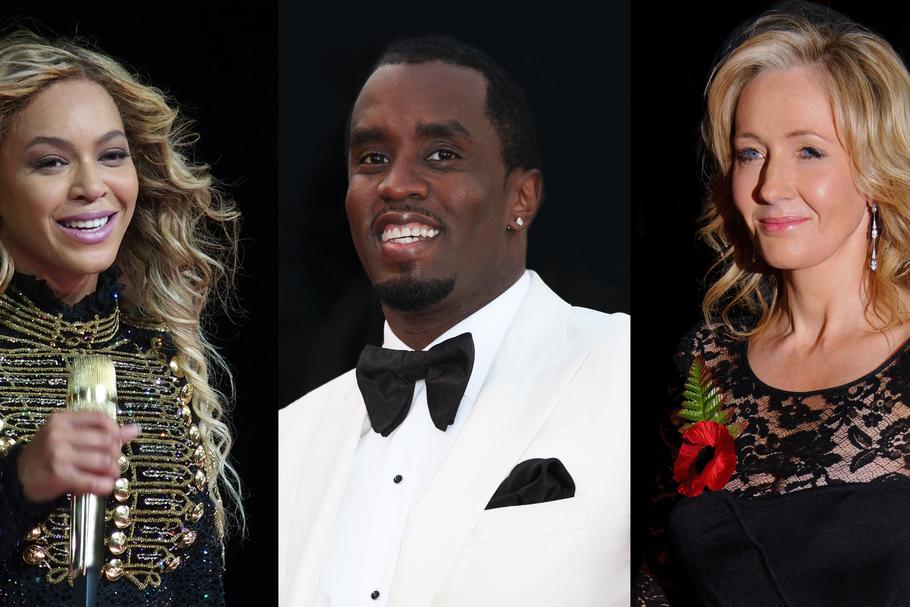 Beyonce, Diddy i J.K. Rowling to top obecnego rankingu