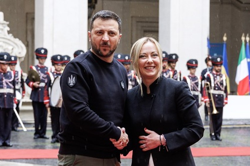 Volodimir Zelenski i Đorđa Meloni
