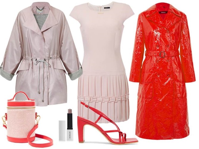 Róż w letnim wydaniu. STYLIZACJA: sukienka-Trynite/trynite.pl, różowa kurtka-Boca/boca.pl, płaszcz, dodatki-TK Maxx