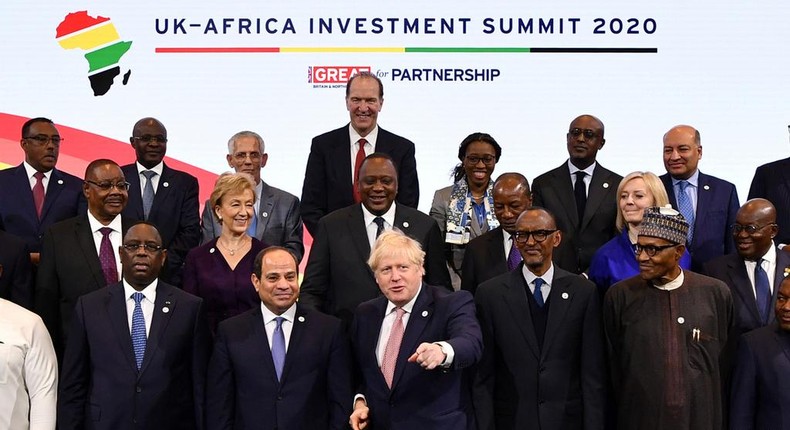 African leaders UK-Africa Summit in London