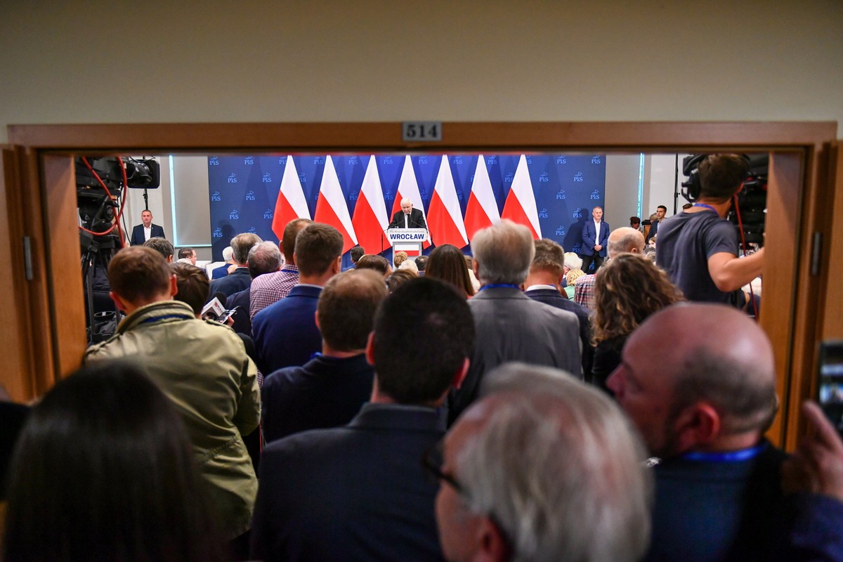 Jarosław Kaczyński we Wrocławiu