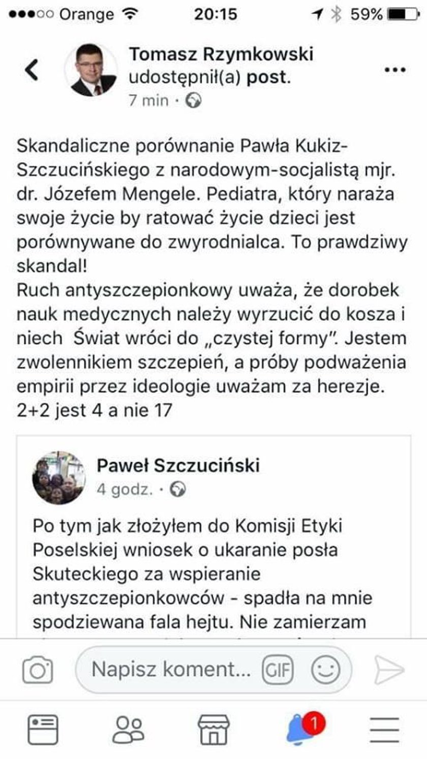 Awantura u Kukiza. Wyzwali go od Mengele