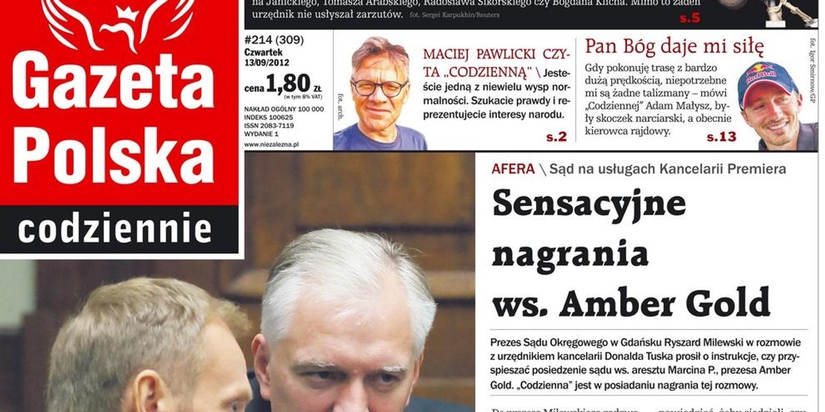 Gazeta Polska w sprawie Amber Gold.