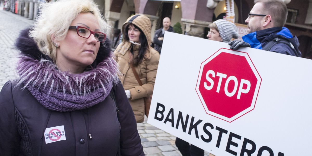 protest frankowiczów poznań