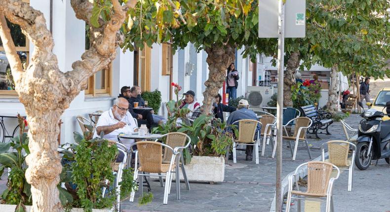 Ikaria, Greece is considered a Blue Zone in part because of the island's healthy, herb-forward diet.Getty Images