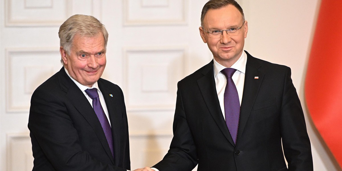 Sauli Niinistö i Andrzej Duda.