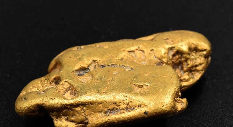 The gold nugget, nicknamed Hiro's Nugget, weighs 64.8 grams.Mullock Jones