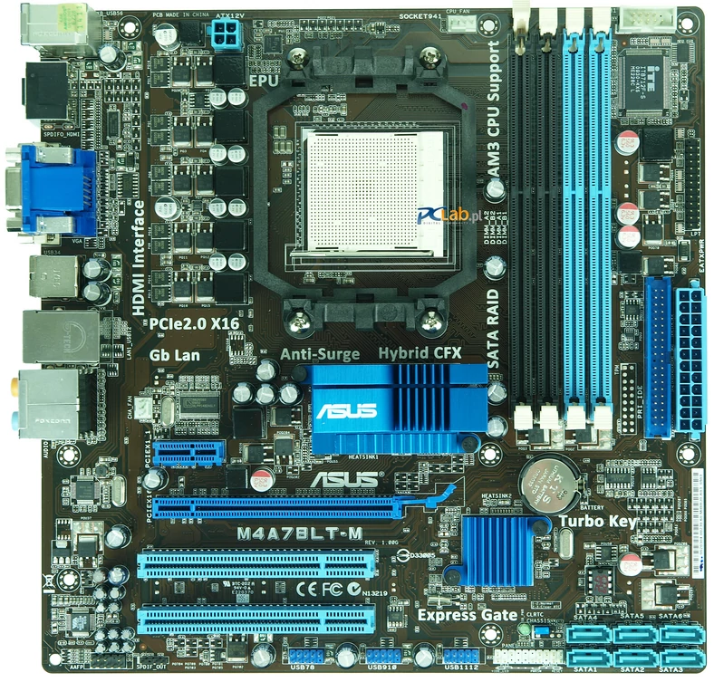 ASUS M4A78LT-M (chipset AMD 760G/SB710, cena od 239 złotych) Dostarczył: