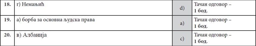 Rešenja kombinovanog testa