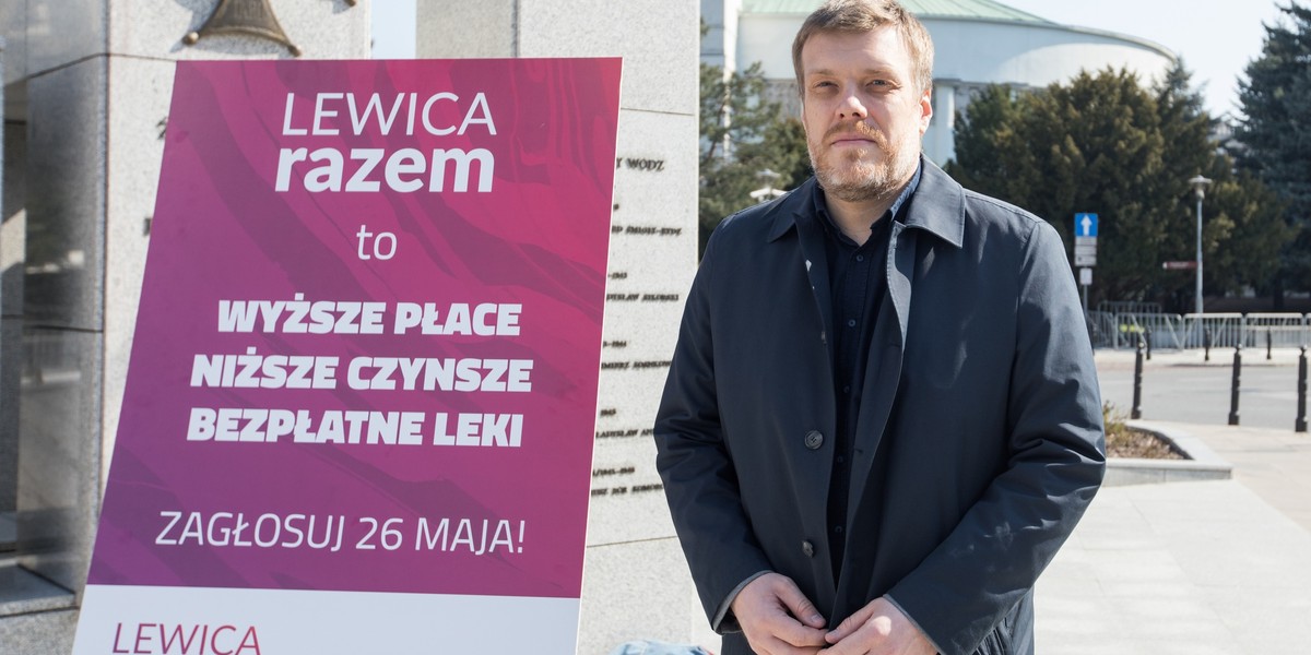 Adrian Zandberg zapewnia, że kandydaci Lewicy Razem będą walczyć, aby "pracownik w Warszawie mógł kupić za swoją pensję tyle co pracownik w Berlinie czy Dreźnie.