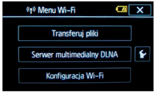 Po włączeniu serwera DLNA w Canonie możemy oglądać filmy i zdjęcia zarejestrowane kamerą na telewizorze, smartfonie lub komputerze