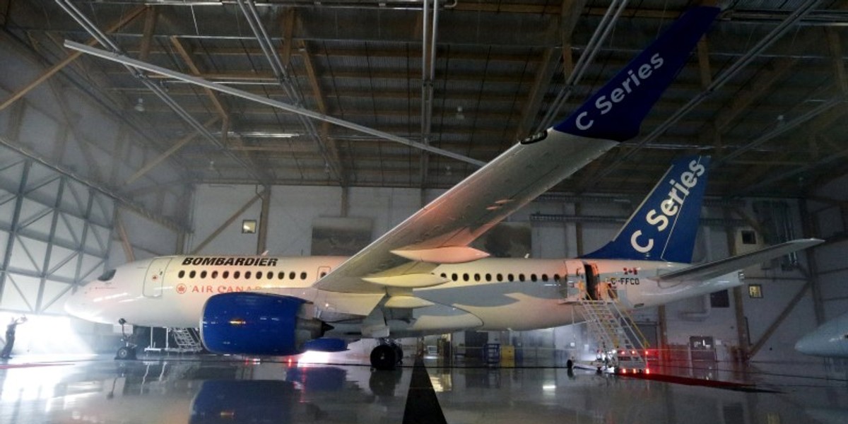 A Bombardier CSeries.