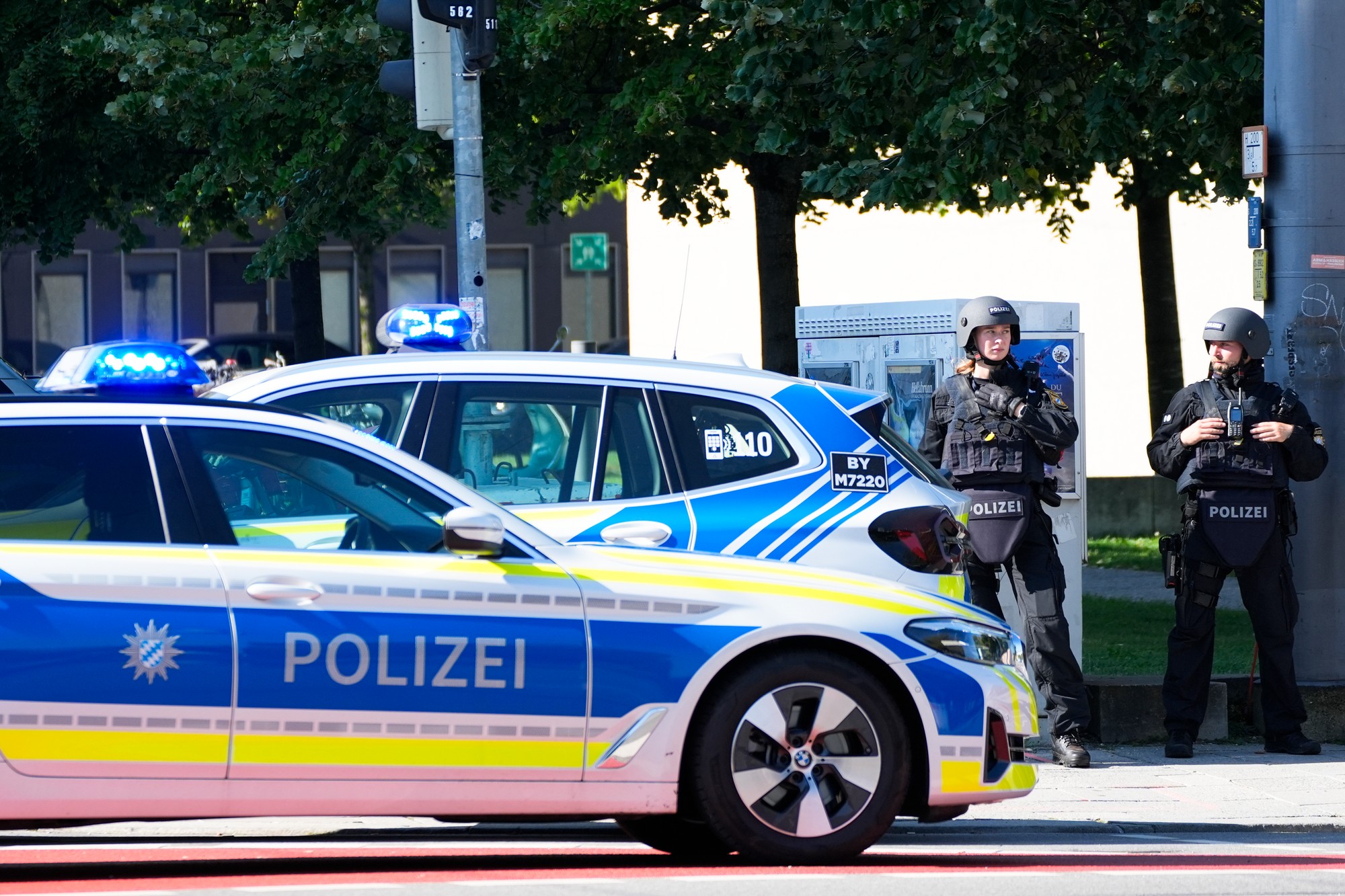 Policajný zásah po streľbe v Mníchove.