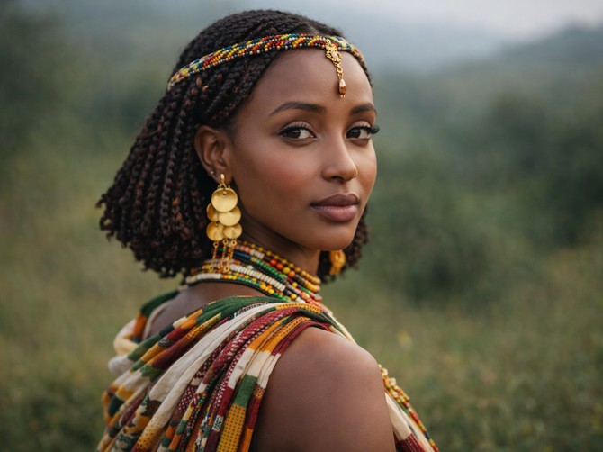 Žena plemena Oromo / ILUSTRACIJA