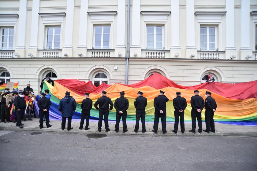 Protest studentów w Warszawie