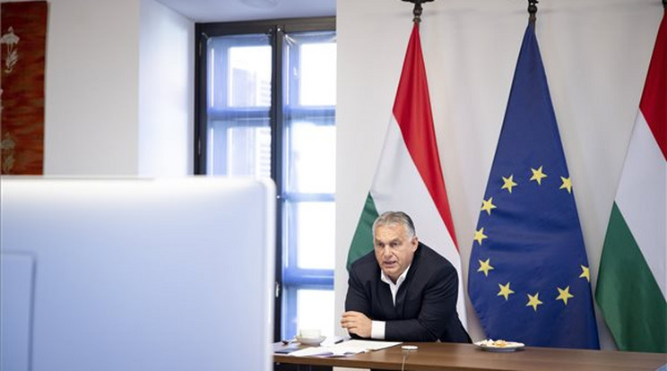  Orbán Viktor előkészítő tárgyalásokat tartott a közelgő EU csúcs előtt /Fotó: MTI/Miniszterelnöki Sajtóiroda/Fischer Zoltán