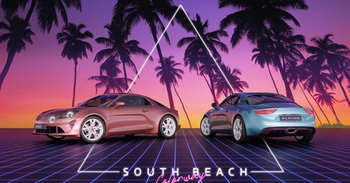 Alpine A110 South Beach est une édition limitée dans l’esprit de Miami Vice