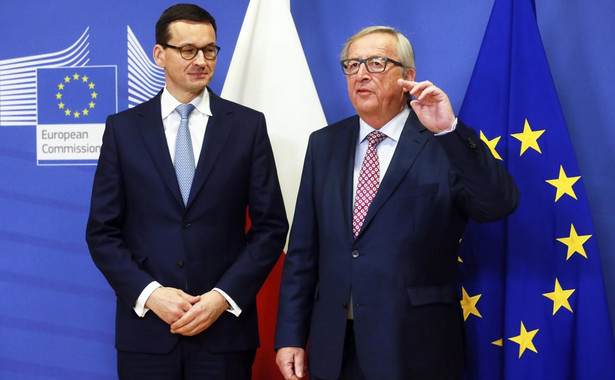 Mateusz Morawiecki i Jean-Claude Juncker