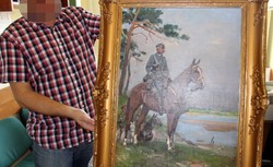 Odzyskano obraz Kossaka "Piłsudski na Kasztance" skradziony w 1997 r.