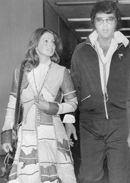 Elvis Presley i Priscilla Presley po orzeczeniu rozwodu w 1973 r.