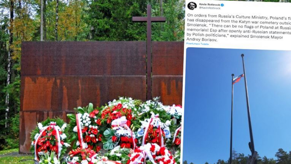 Polska reaguje na usunięcie flagi w Katyniu. "Akt wrogości Kremla"