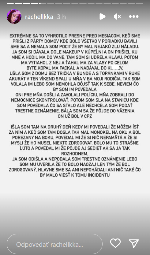 Ráchel Karnižová zverejnila šokujúce správy.