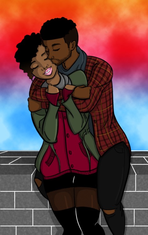 Cartoon couple (Courtesy) 