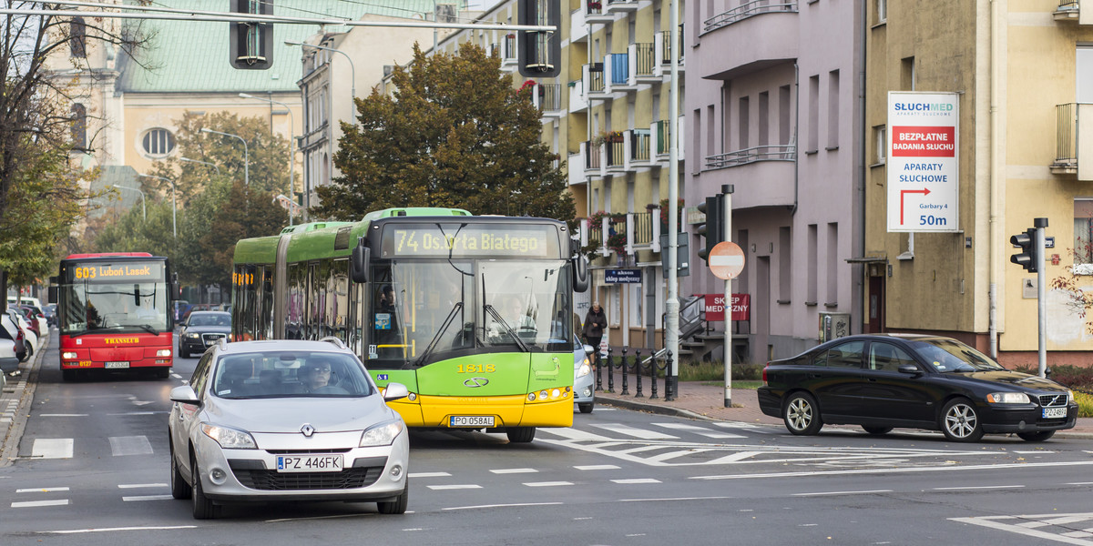 Poznańscy drogowcy chcą tworzyć buspasy w centrum miasta