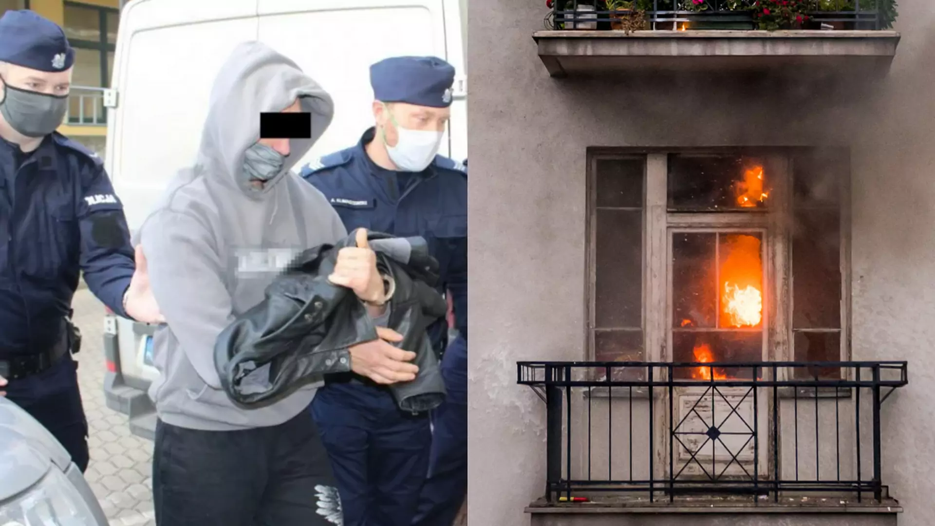 Podejrzany o podpalenie mieszkania podczas Marszu Niepodległości w rękach policji