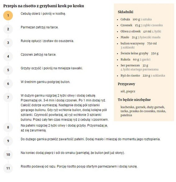 Przepis na risotto z grzybami - FajneGotowanie.pl