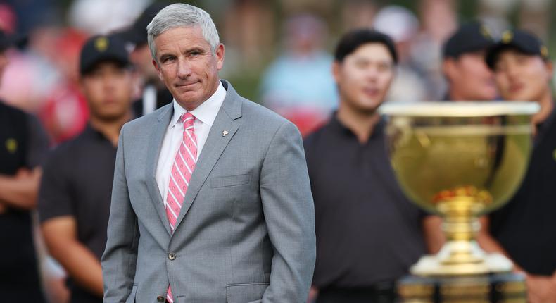 PGA Tour Commissioner Jay Monahan explained his reasoning for the merger in a recent meeting with employees, The Wall Street Journal reported.Rob Carr/Getty Images