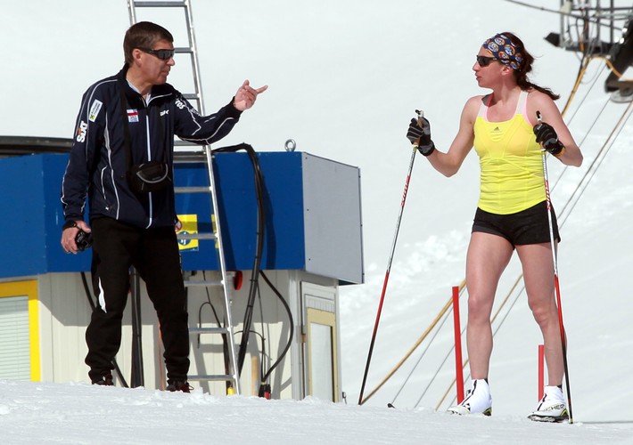 Justyna Kowalczyk trenuje na lodowcu. Polka szykuje się do sezonu