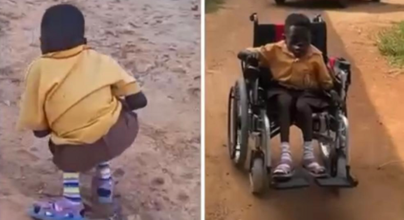 Life-changing relief for 13-year-old primary six pupil who crawled 4 hours to school (video)
