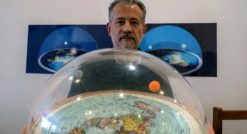 Flat-Earthers are the smartest. Write that! says Anderson Neves, a 50-year-old entrepreneur who is convinced that the Earth is flat