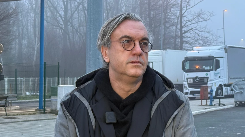 Marko Čadež na graničnom prelazu Batrovci