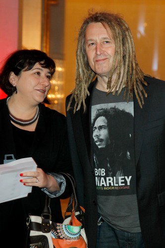 Dariusz Malejonek z żoną na uroczystej premierze filmu 'Powstanie Warszawskie'