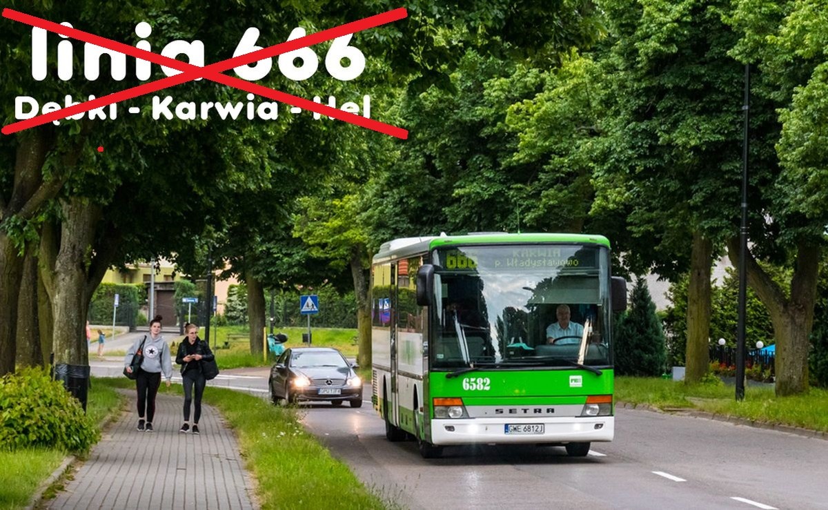 Linia 666 na Hel znika. Miała "godzić w chrześcijański porządek państwa polskiego"
