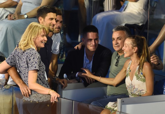 Đokovići na finalu Adria tour turnira u Beogradu između Filipa Krajinovića i Dominika Tima